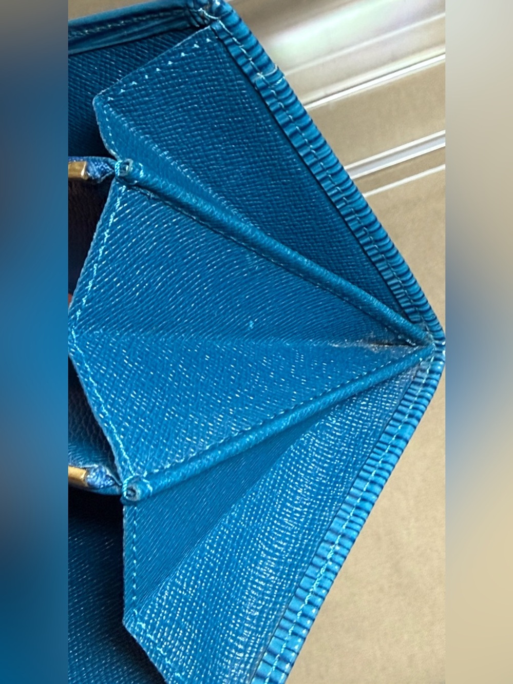 ✨ Authentic Louis Vuitton Portefeuille Sarah Blue Epi Leather ✨ Date Cd: CA1928 - Picture 12 of 12